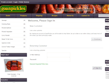 Tablet Screenshot of goanpickles.com
